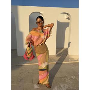 Never Fully Dressed Green Abstract Tilly Dress